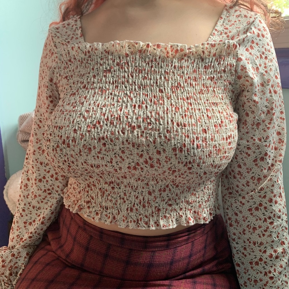 babydoll floral shirt